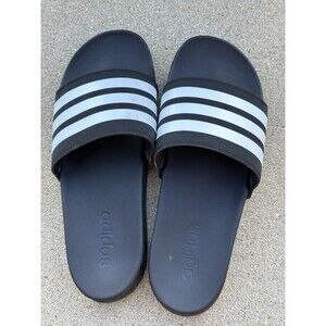 Adidas Adilette Comfort Sandals Slides Men's Size 12 Black New